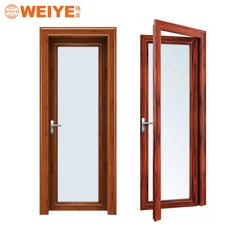 Wooden Color Aluminum Casement Door